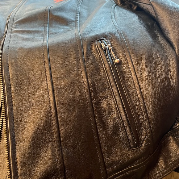 Women’s Harley Davidson Leather Jacket. L - Picture 5 of 8
